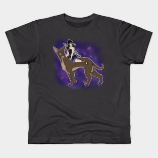 Artemis and her hunting dog Kids T-Shirt